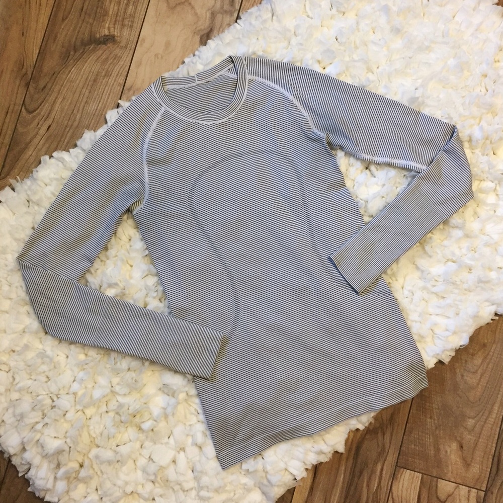 Lululemon Striped Swiftly Tech Long Sleeve